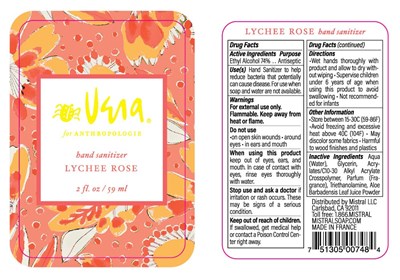 59ml Ndc:74819-0012-2 (59ml Lychee Rose  Label)